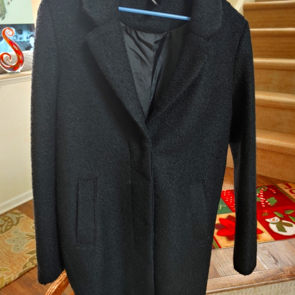 H&M Black Walker Coat